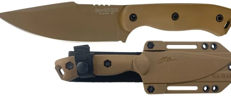 Ka-bar Hunting Knives|Flies>KBBK18 Becker Harpoon Knife with Tan Celcon Sheath