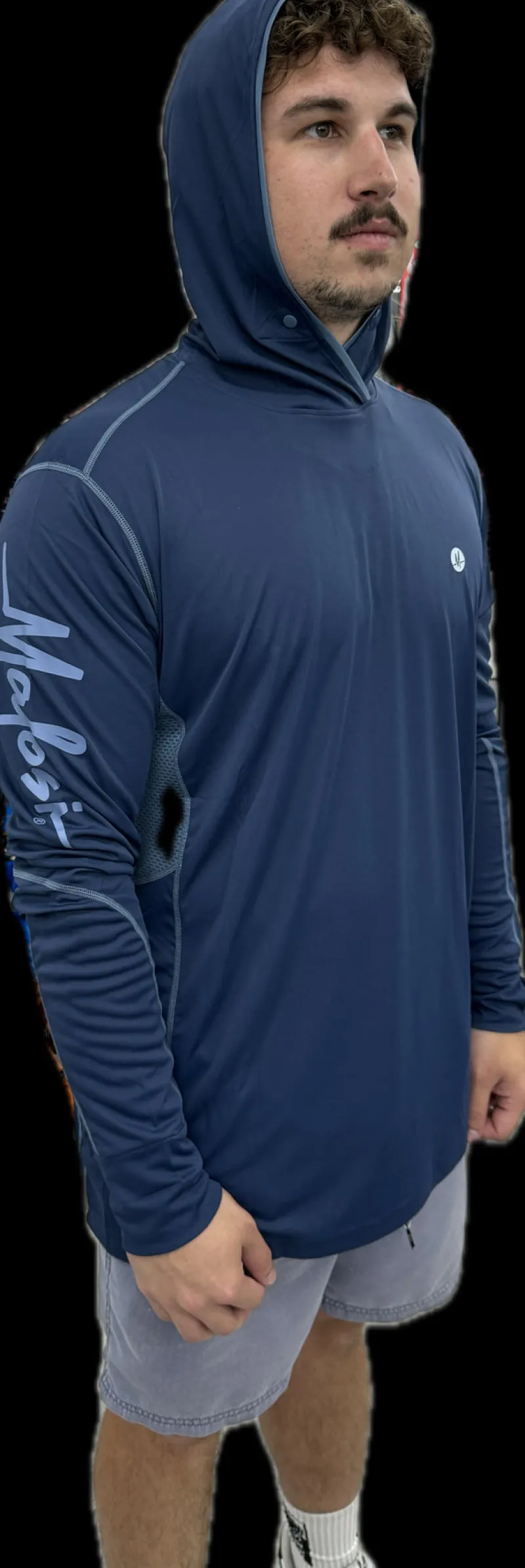 Malosi Long Sleeve Shirts Mens|Flies>Eclipse Pro Sunshirt Navy