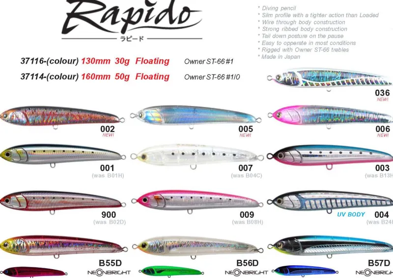 TackleWest Stickbaits|Flies>Maria Rapido 130F
