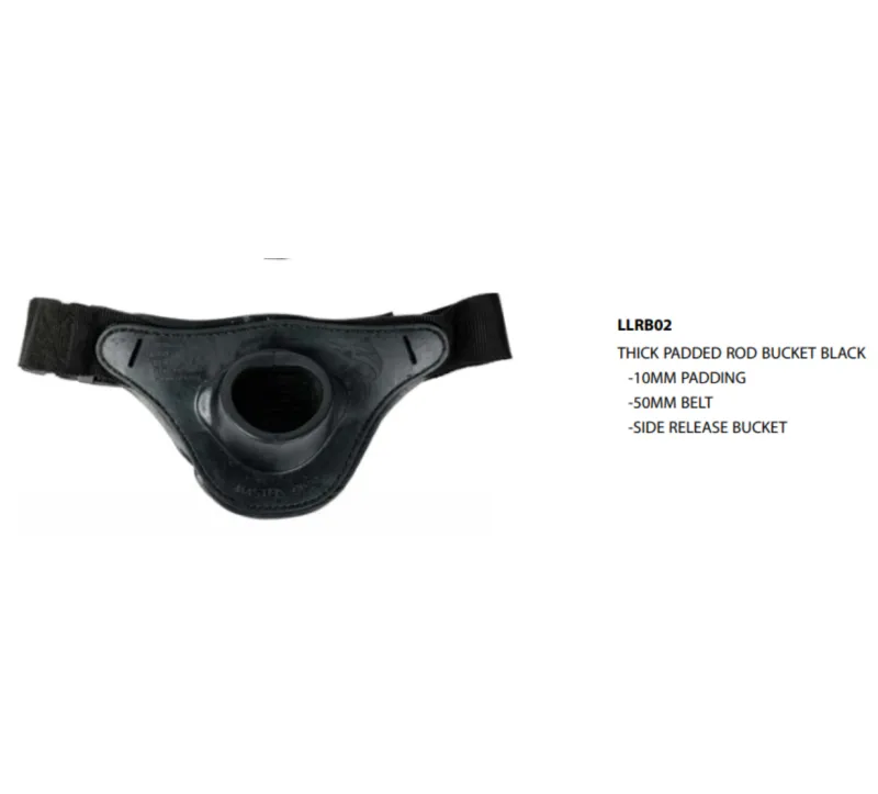 Mastergrip Gimbal/Fighting Belts|Flies>Thick Pad Wide Belt Rod Bucket