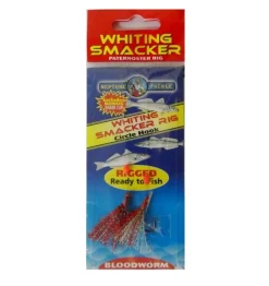 TackleWest Pre-made Rigs|Flies>Neptune Whiting Smacker Bloodworm