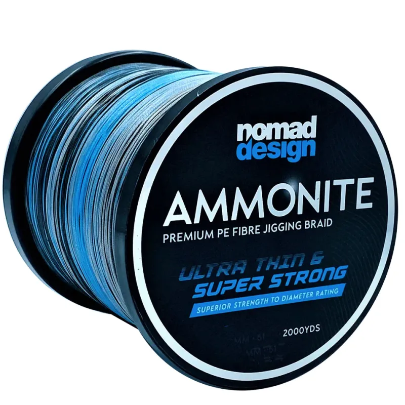 Nomad Flies|Fishing Lines>Design Ammonite Multicolour Jigging Braid 2000mt
