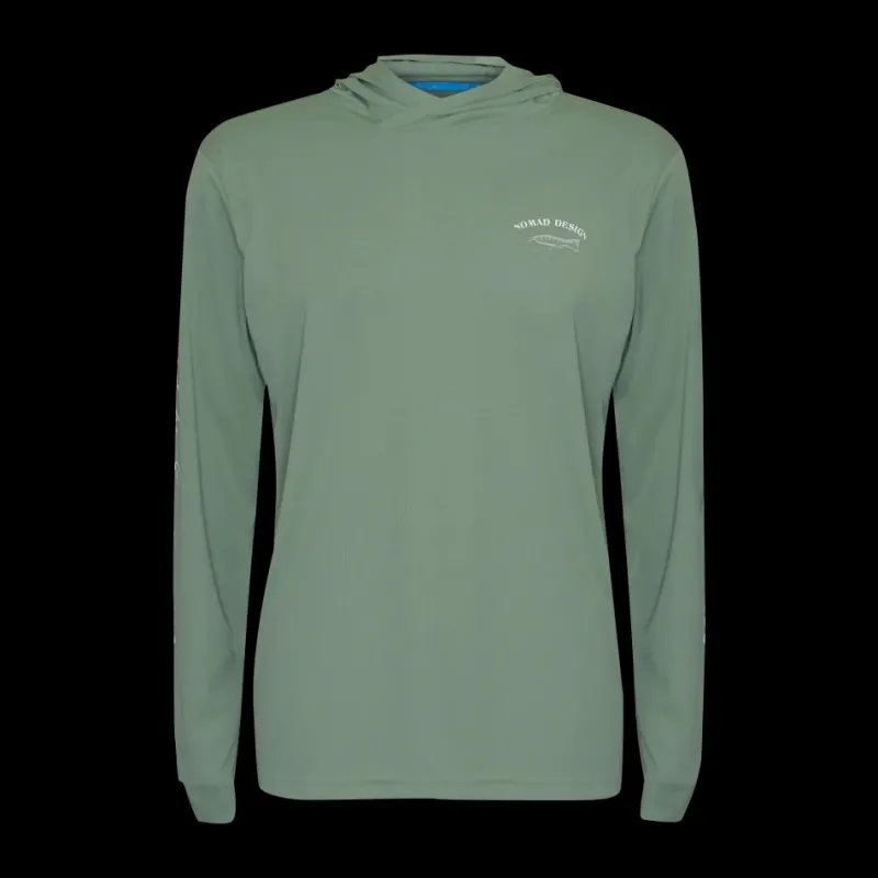 Nomad Long Sleeve Shirts Mens|Flies>Design Hooded Tech Fishing Shirt GT Sunset