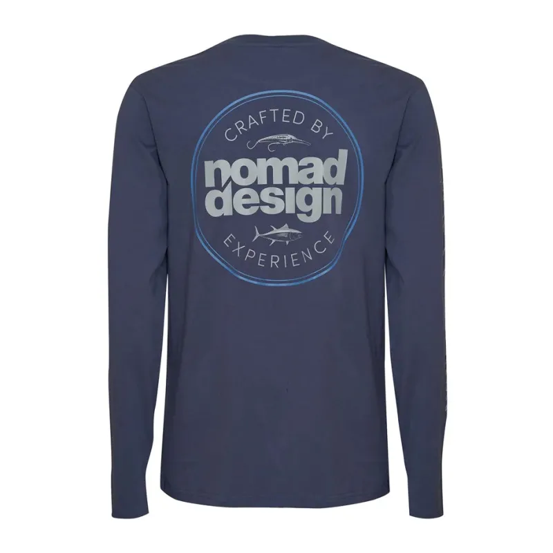 Nomad Long Sleeve Shirts Mens|Flies>Design L/S T-Shirt Classic Tuna Gunmetal