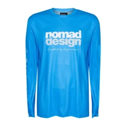 Nomad Long Sleeve Shirts Mens|Flies>Design Tech Shirt Predator Ultra Marine