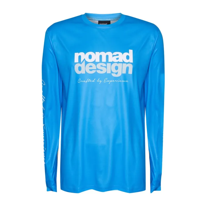 Nomad Long Sleeve Shirts Mens|Flies>Design Tech Shirt Predator Ultra Marine