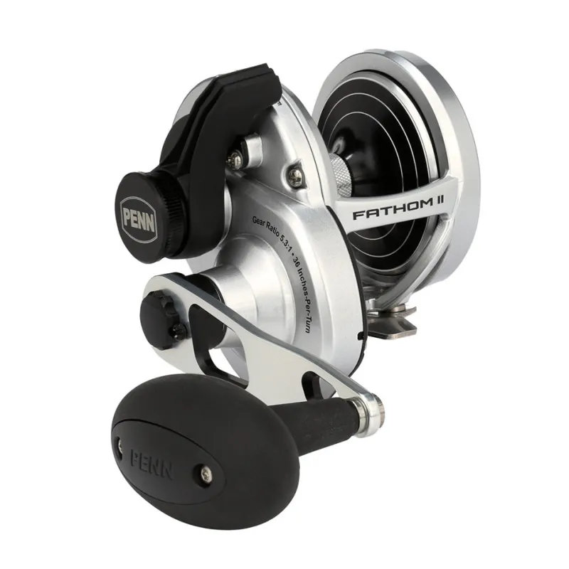 Penn Flies|Overhead Reels>Fathom II Lever Drag Single Speed Overhead Reel
