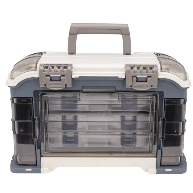Plano Tackle Boxes And Trays|Flies>728001 Angled System Tackle Box 3600 Blue/Silver