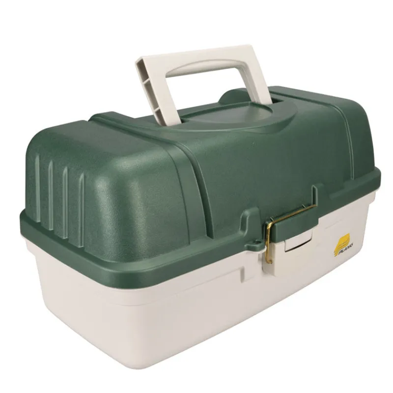 Plano Tackle Boxes And Trays|Flies>Guide Series 613403 3-Tray Top Access Tackle Box Graphite/Gray