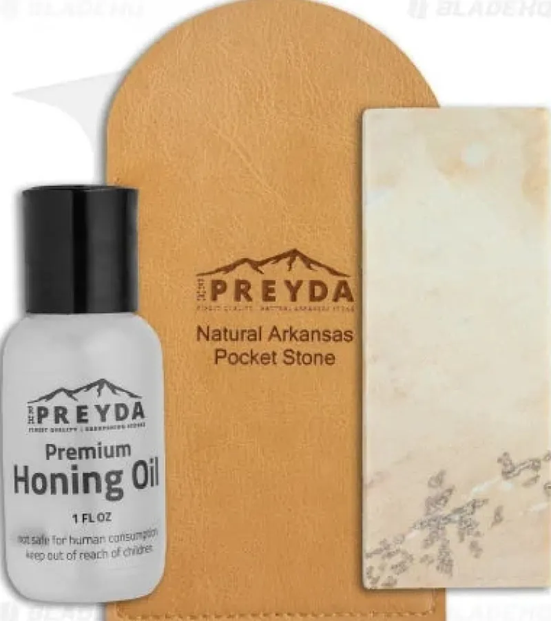RH Preyda Sharpeners|Flies>Natural Arkansas Pocket Stone with Oil