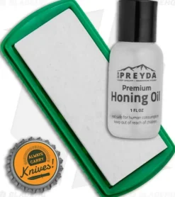 RH Preyda Sharpeners|Flies>Sportsman Natural Arkansas 2 Stone Honing Set with Oil
