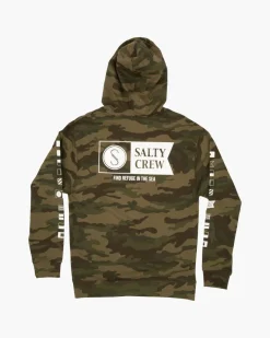 Salty Crew Jackets And Jumpers|Flies>Alpha Fleece Jumper Camo