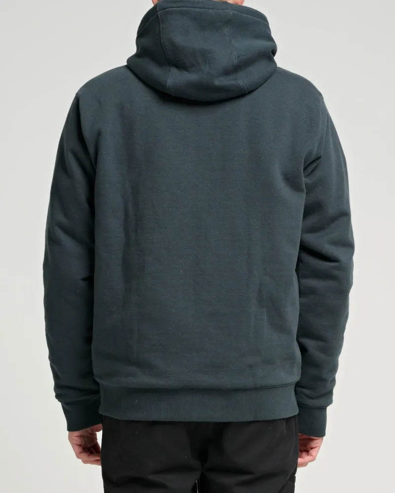Salty Crew Jackets And Jumpers|Flies>Anchor Quilted Zip Fleece Coal Black