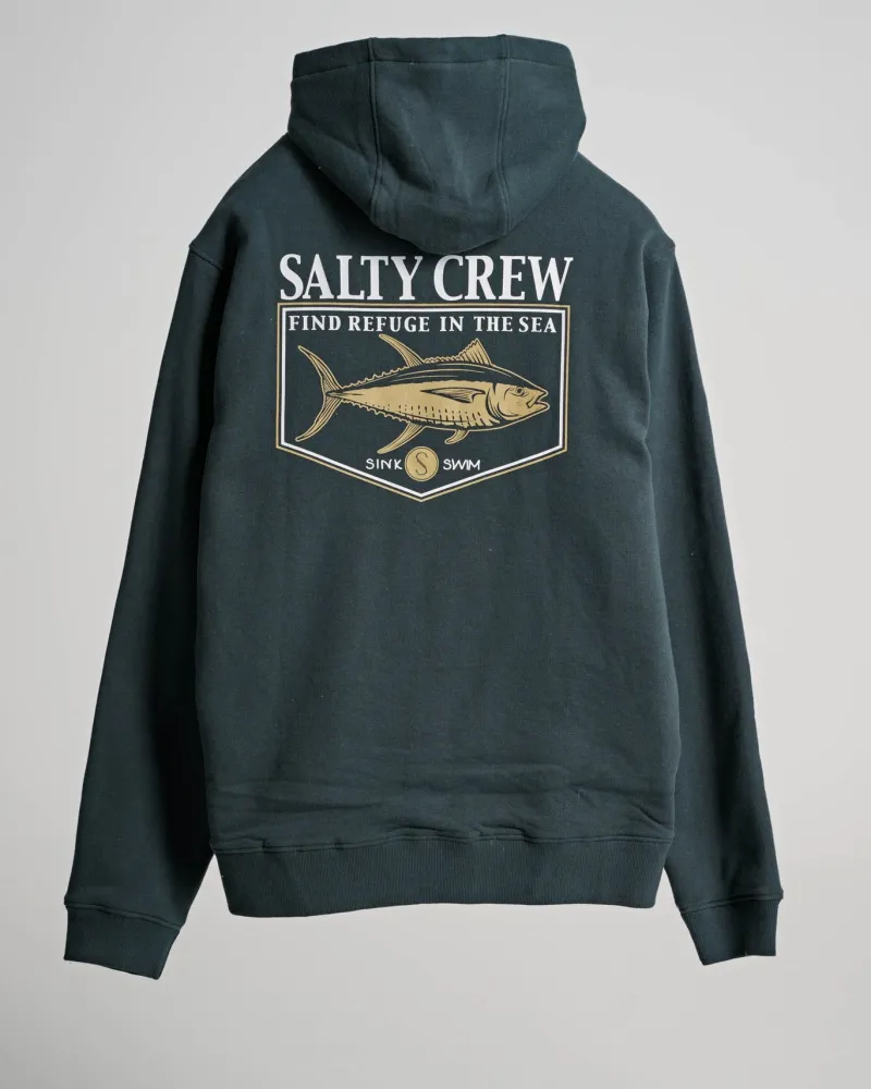 Salty Crew Jackets And Jumpers|Flies>Angler Sherpa Zip Hoodie Coal Black