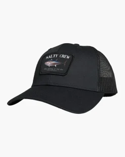 Salty Crew Hats And Headwear|Flies>Big Blue Retro Trucker Black
