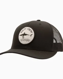 Salty Crew Hats And Headwear|Flies>Bruce Retro Trucker Hat Black