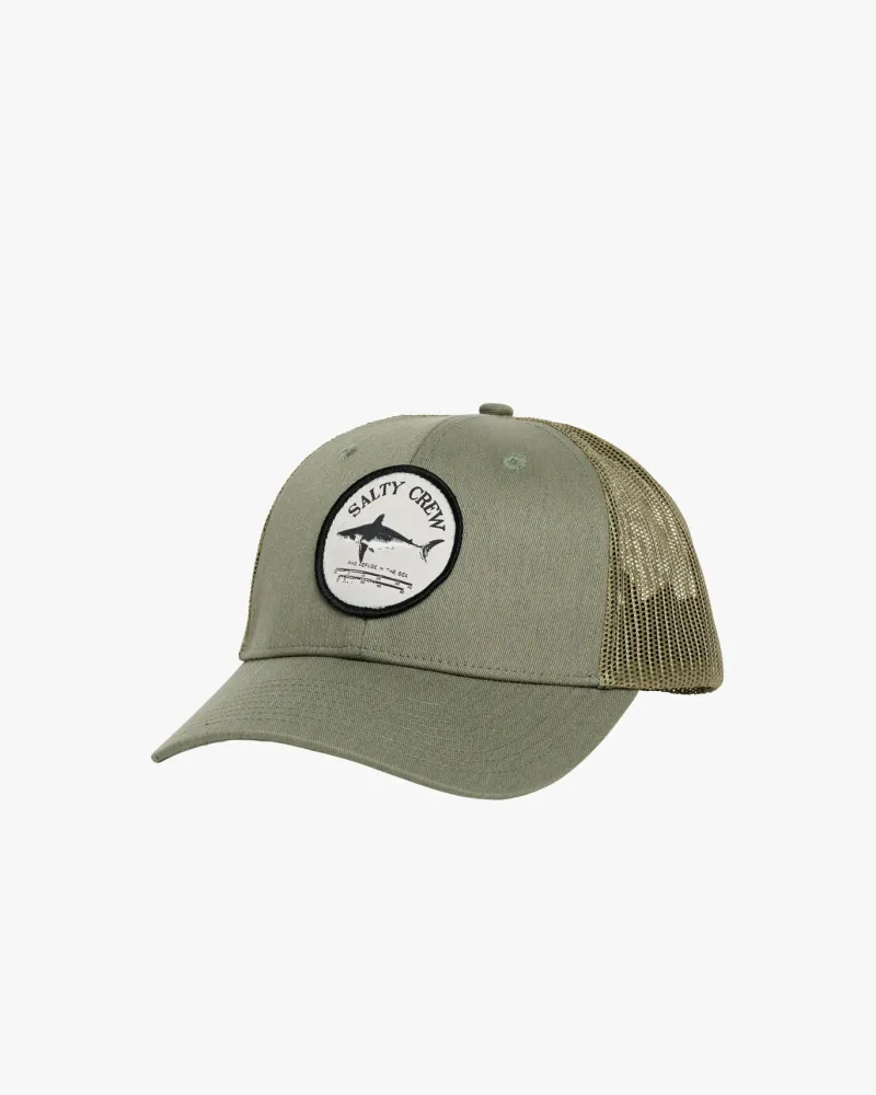Salty Crew Hats And Headwear|Flies>Bruce Retro Trucker Hat Kelp Green