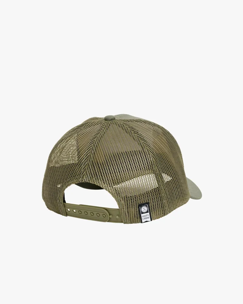 Salty Crew Hats And Headwear|Flies>Bruce Retro Trucker Hat Kelp Green