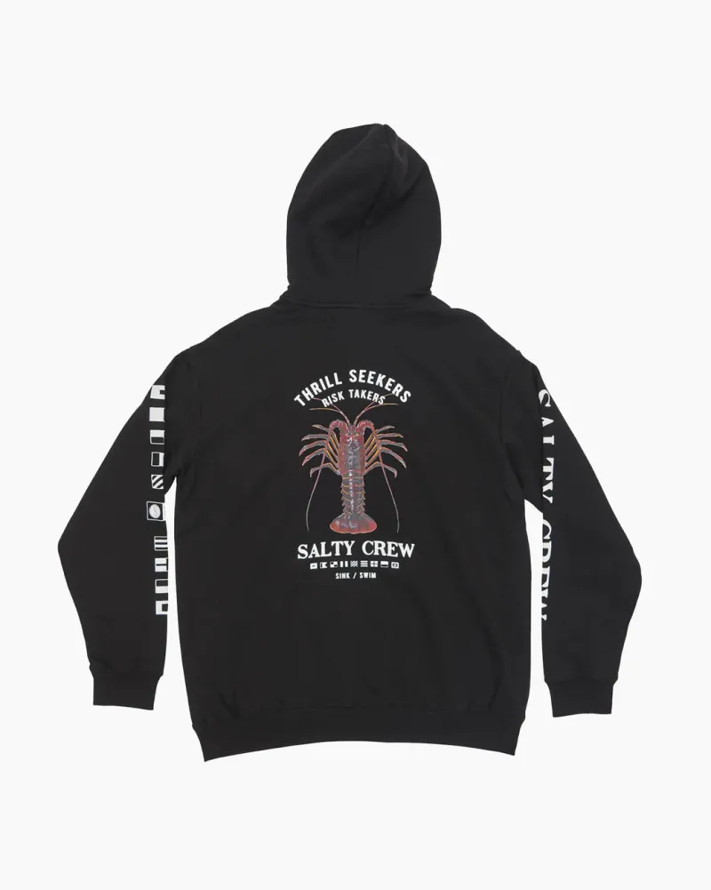 Salty Crew Jackets And Jumpers|Flies>Buggin Out Crew Hoodie Black