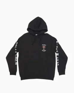 Salty Crew Jackets And Jumpers|Flies>Buggin Out Crew Hoodie Black