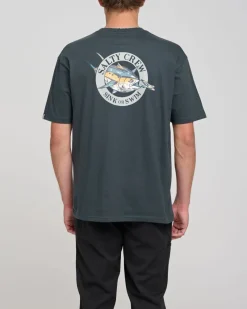 Salty Crew Short Sleeve Shirts Mens|Flies>Chaser Premium SS Tee Coal