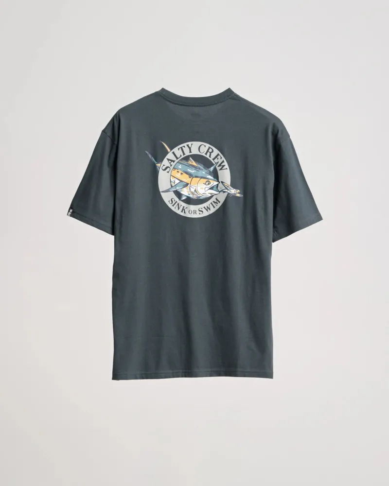 Salty Crew Short Sleeve Shirts Mens|Flies>Chaser Premium SS Tee Coal