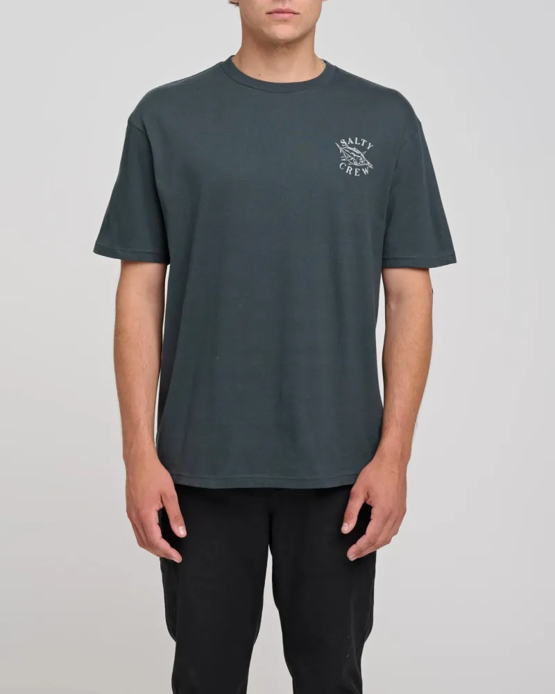 Salty Crew Short Sleeve Shirts Mens|Flies>Chaser Premium SS Tee Coal