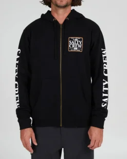 Salty Crew Fishing Apparel|Flies>Coaster Zip Fleece Black