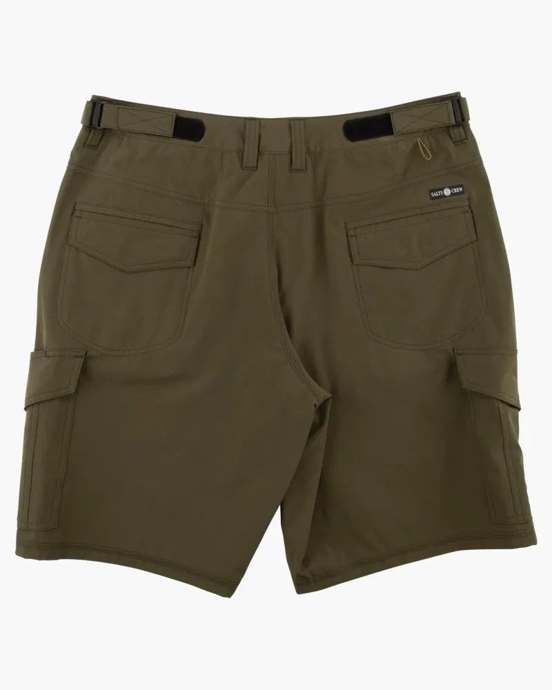 Salty Crew Shorts, Pants And Waders|Flies>Deep Sea III Cargo Short Military
