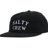 Salty Crew Hats And Headwear|Flies>First Mate 5 Panel Cap Black