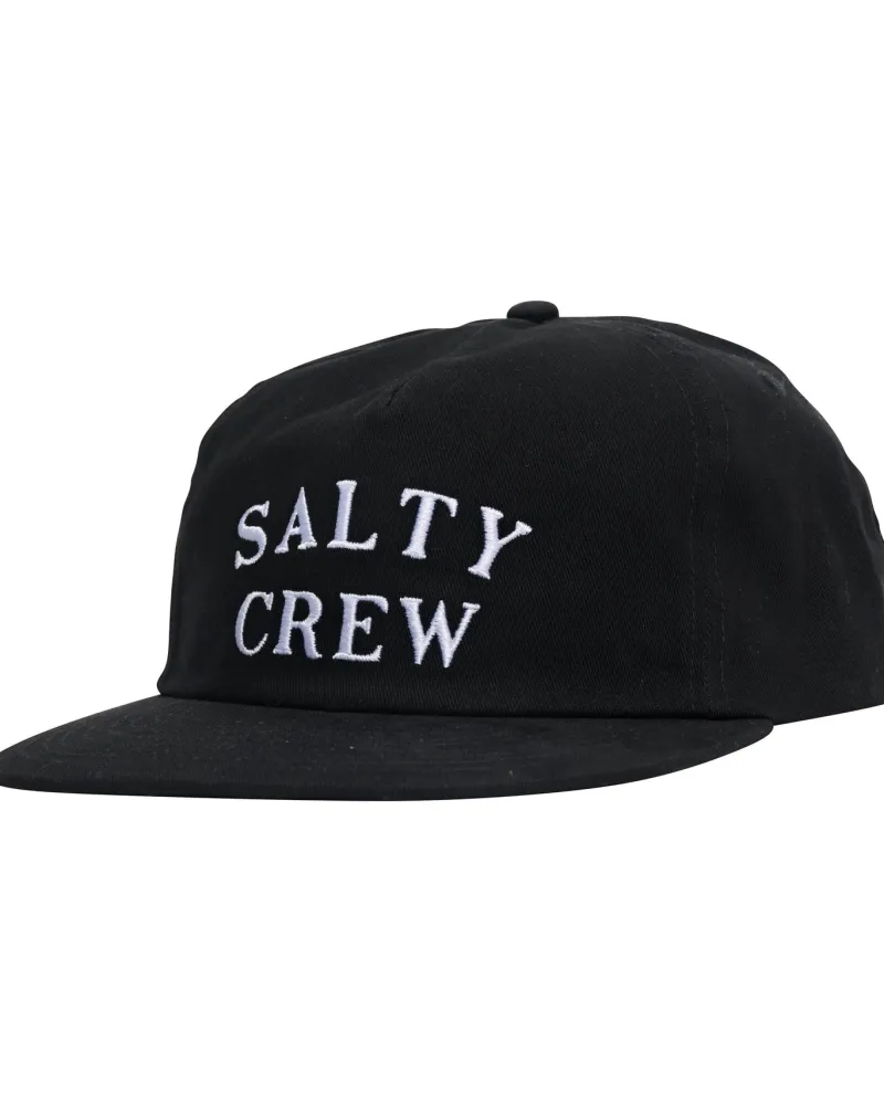 Salty Crew Hats And Headwear|Flies>First Mate 5 Panel Cap Black