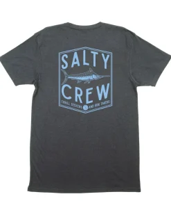 Salty Crew Short Sleeve Shirts Mens|Flies>Fishery Standard S/S Tee Charcoal Heather