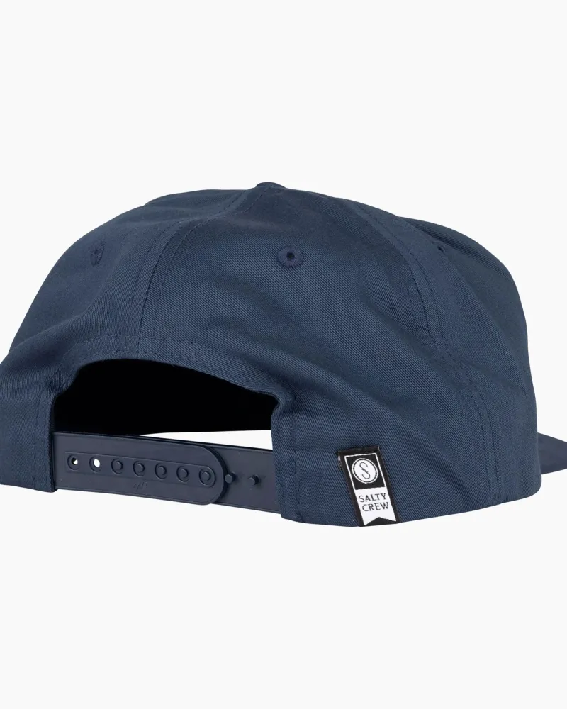 Salty Crew Fishing Apparel|Flies>Fishhead 5 Panel Hat Navy