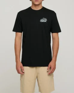 Salty Crew Short Sleeve Shirts Mens|Flies>Hook Up Premium S/S Tee Black