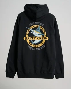 Salty Crew Jackets And Jumpers|Flies>Interclub Hoodie Black