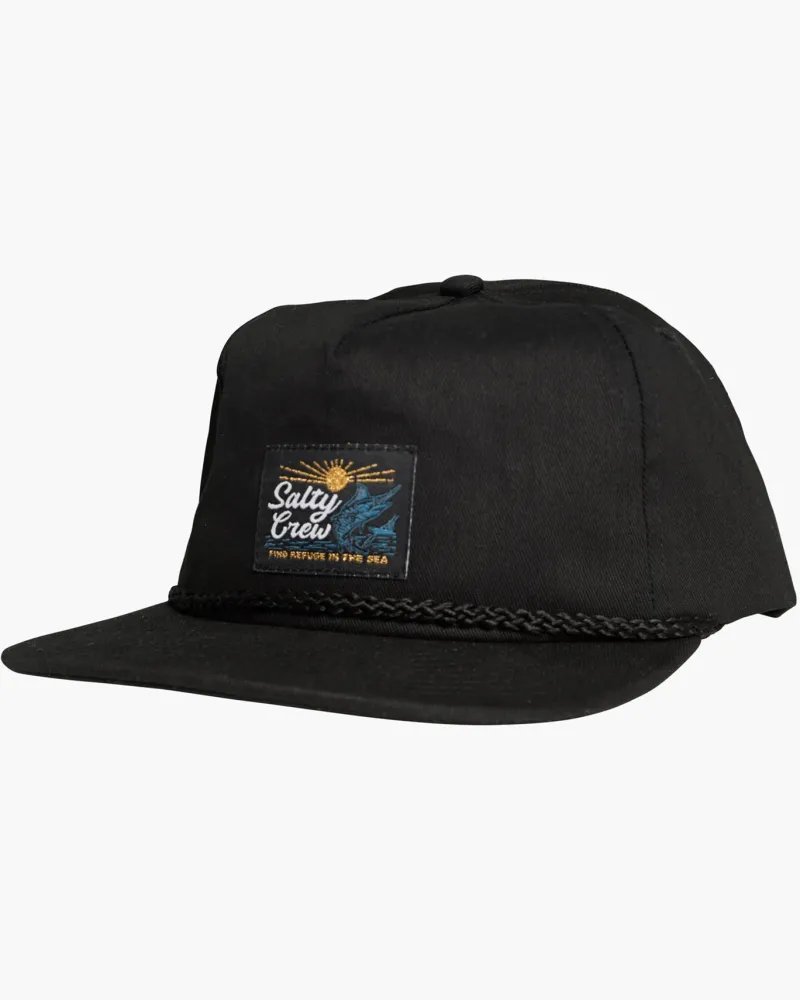 Salty Crew Hats And Headwear|Flies>Jackpot 5 Panel Black
