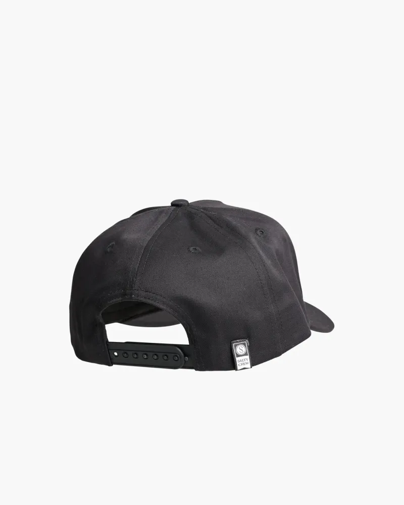 Salty Crew Hats And Headwear|Flies>Labelled 5 Panel Cap Black