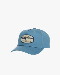 Salty Crew Hats And Headwear|Flies>Labelled 5 Panel Cap Dark Slate