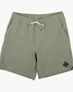 Salty Crew Shorts, Pants And Waders|Flies>Lowtide Elastic Boardshort Vintage Millitary