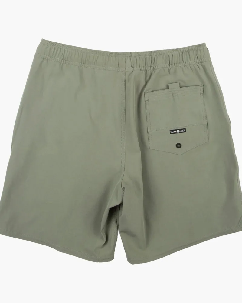 Salty Crew Shorts, Pants And Waders|Flies>Lowtide Elastic Boardshort Vintage Millitary
