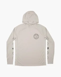 Salty Crew Long Sleeve Shirts Mens|Flies>Palomar Perforated Hood Grey