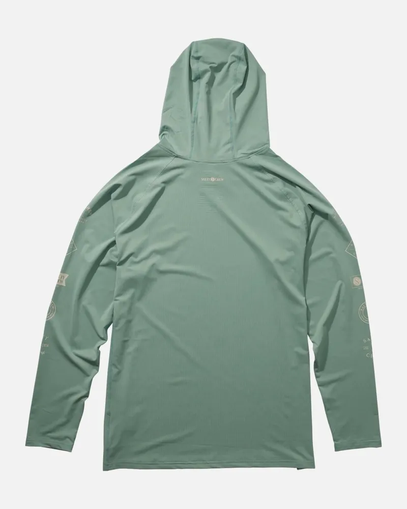 Salty Crew Long Sleeve Shirts Mens|Flies>Palomar Perforated Hood Mackerel