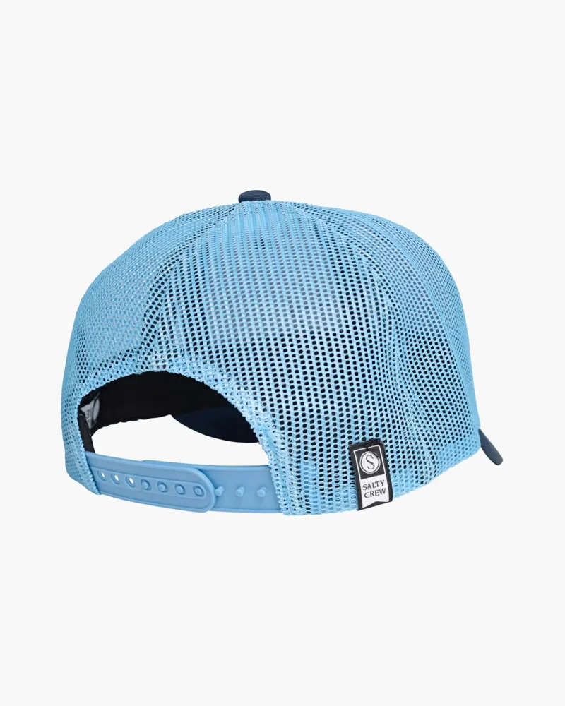 Salty Crew Hats And Headwear|Flies>Pinnacle 2 Retro Trucker Slate Blue