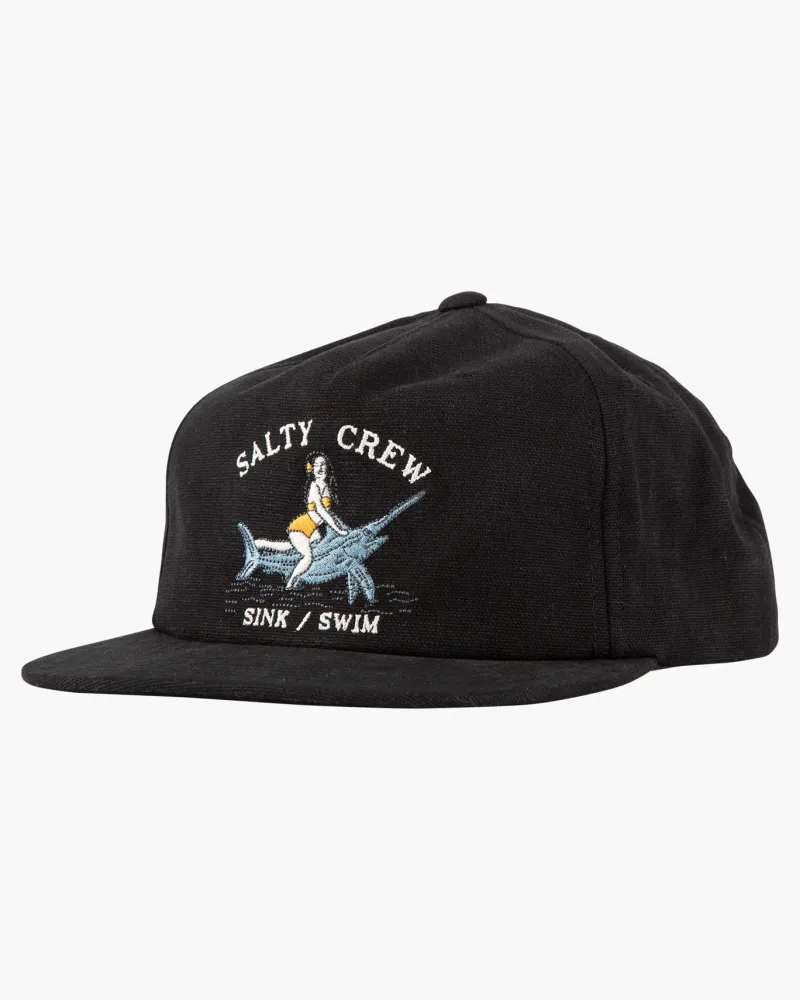 Salty Crew Fishing Apparel|Flies>Pinnacle Broadbill Corduroy 5 Panel Black
