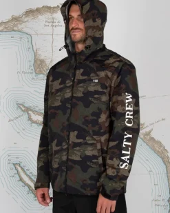 Salty Crew Jackets And Jumpers|Flies>Pinnacle Jacket Camo