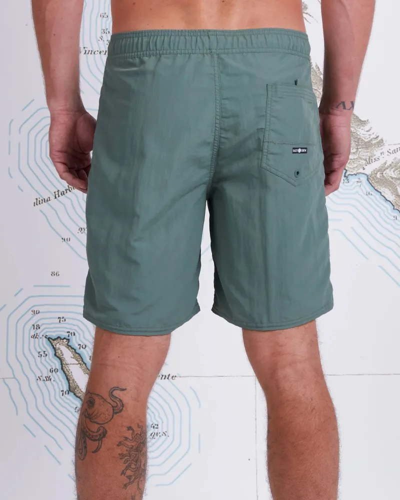 Salty Crew Shorts, Pants And Waders|Flies>Quiver Elastic Boardshort Fatigue Green