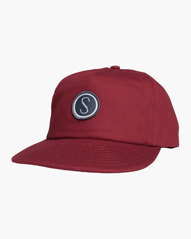 Salty Crew Hats And Headwear|Flies>S Hook 5 Panel Unstructd Hat Mahogany