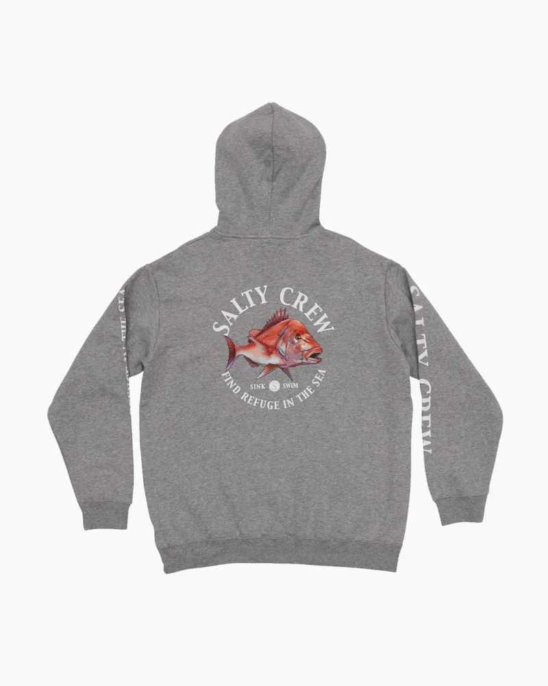 Salty Crew Jackets And Jumpers|Flies>Snap Attack Crew Hoodie Grey Marle