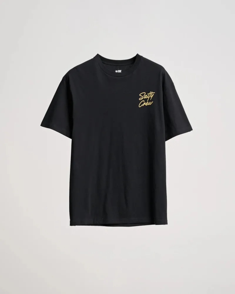 Salty Crew Short Sleeve Shirts Mens|Flies>Snapper Premium SS Tee Black