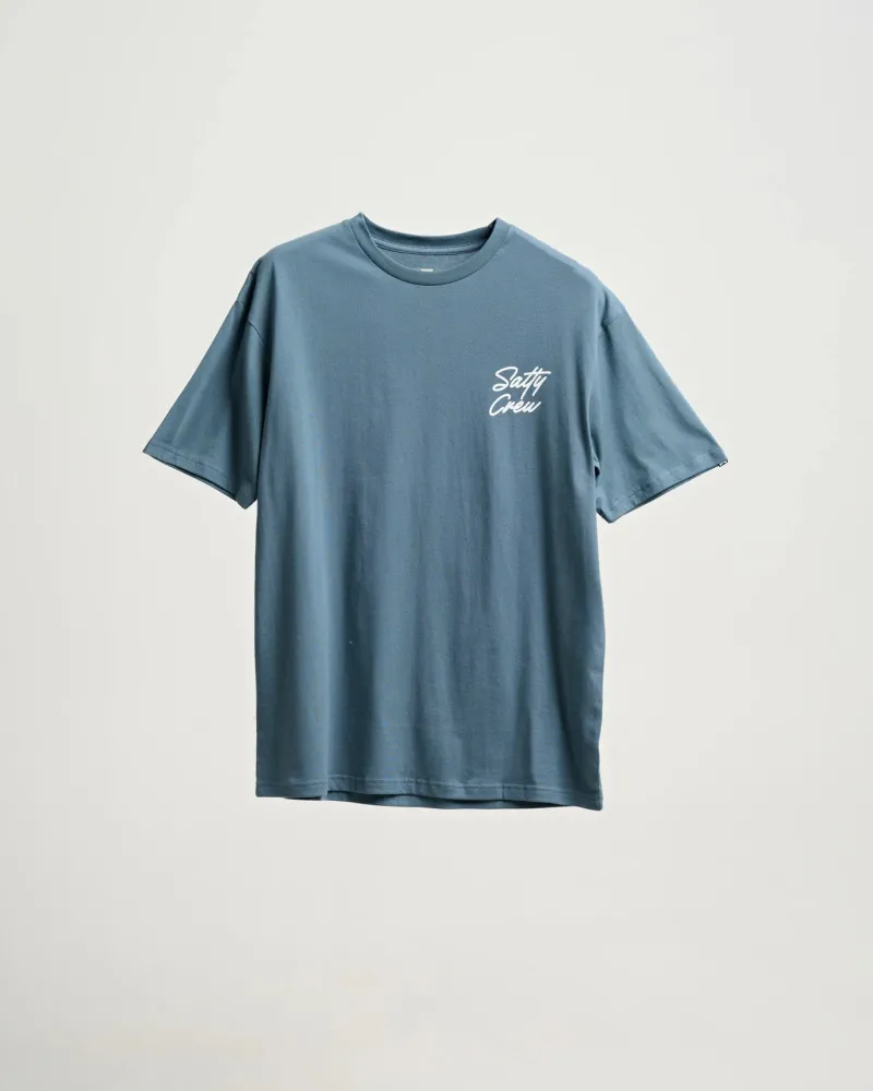 Salty Crew Short Sleeve Shirts Mens|Flies>Snapper Premium SS Tee Slate